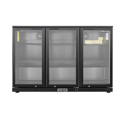 Vitlife 11.58 Cu.ft. Three Door Backbar Cooler, Black — FIN-0019635 | Fridge.com