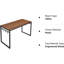 Bureau en noyer avec 8 crochets-897045728-896585240