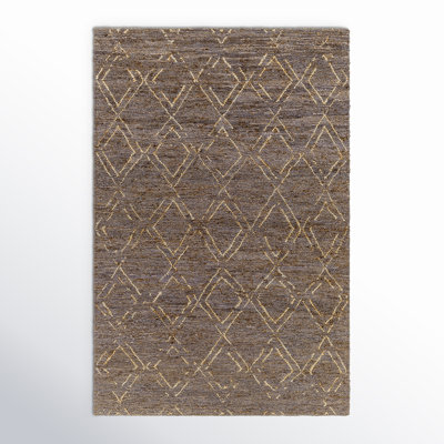 Pemberley Moroccan Handwoven Jute Brown Area Rug