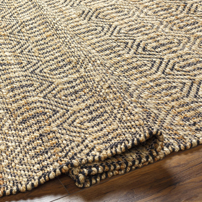 Cotton Abstract Indoor Rug, Rectangle 5' x 7'6"