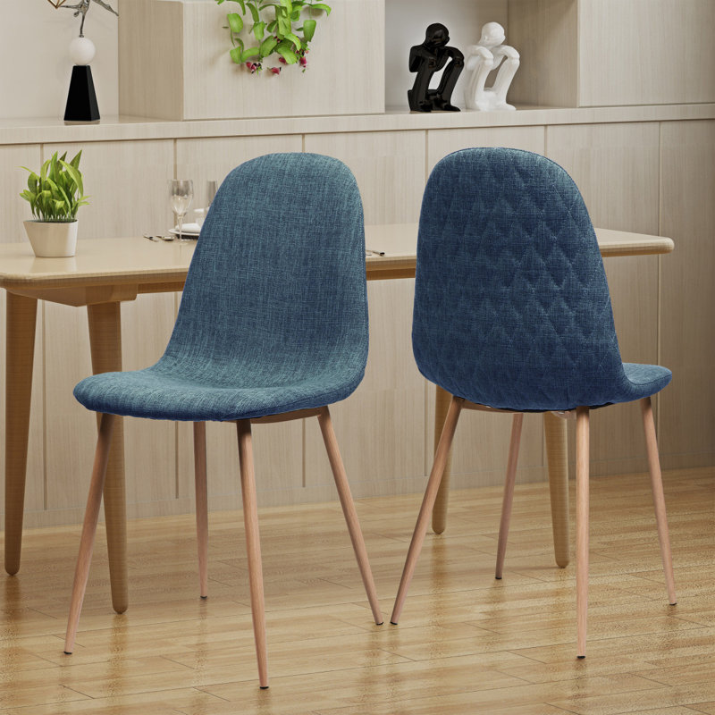 Dining Chair, Natural, Blue