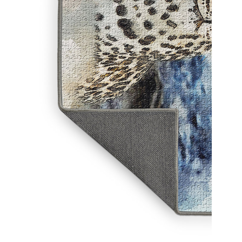 Tapis de la zone orange leopard, Rectangle 3 pi x 5 pi