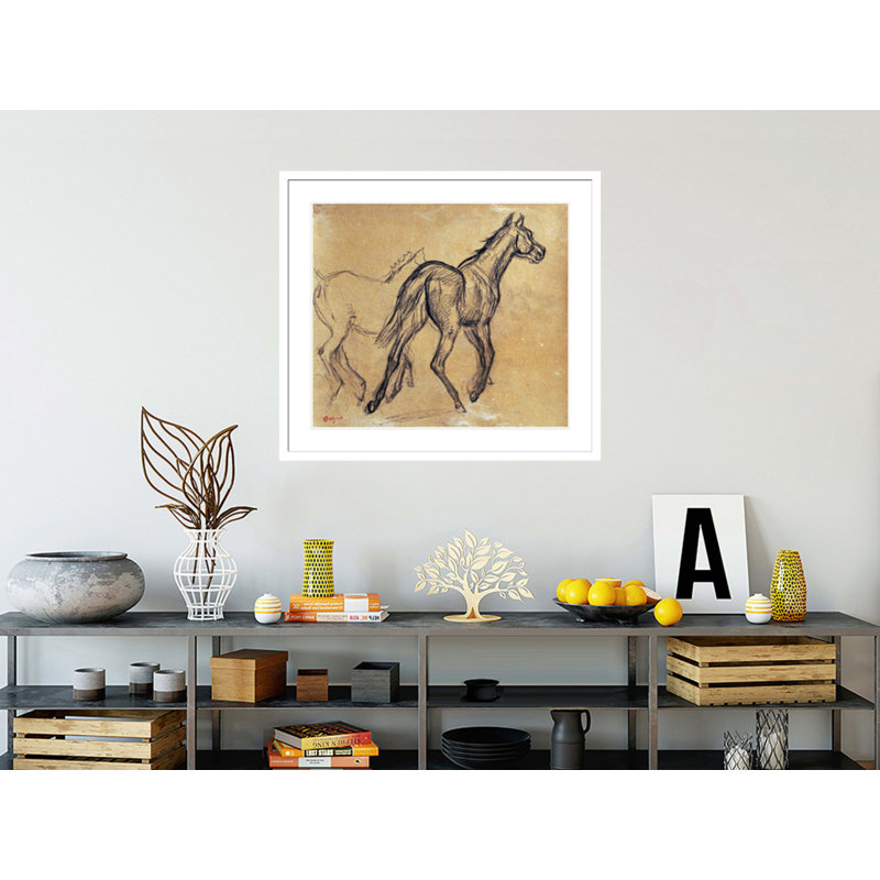 «Horses» par Edgar Degas, impression giclée encadrée, H 33,5 po x l 37,16 po