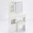 29.2" Small Size Left Drawer Desktop Vanity Table + Cushioned Stool-648269596