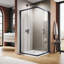 Cabine de douche carrée avec base l 34 po x P 34 po x H 72 po