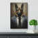 German Shepherd in a Suit Painting No.2 - No Frame Print