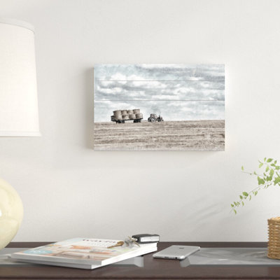 Farmhouse Tractor - Reproduction d'art sur toile tendue