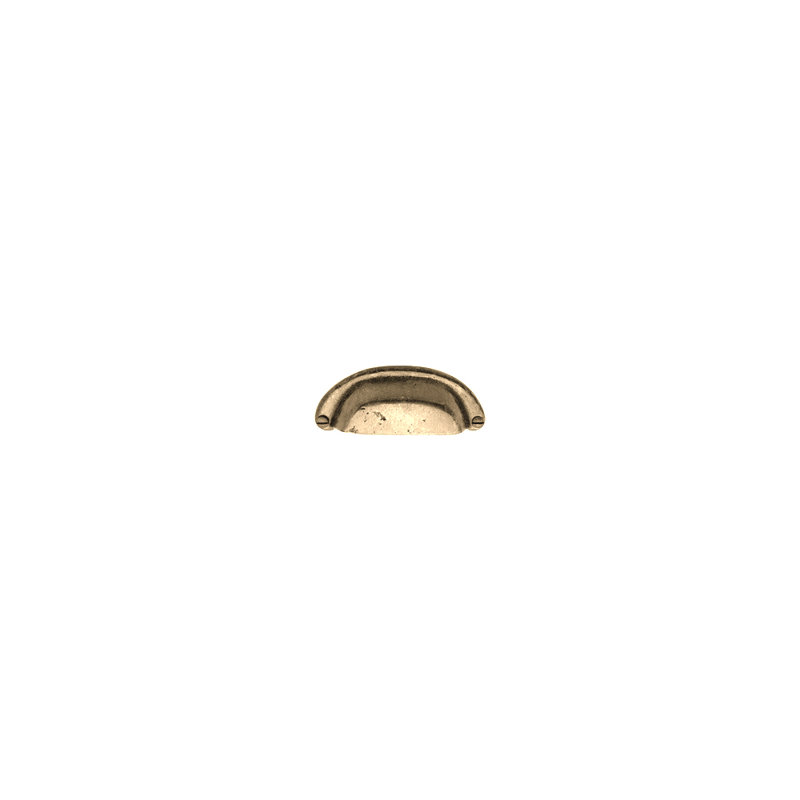 Cup / Bin Pull, Silicon Bronze Brushed