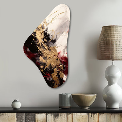 Laureen - Abstract Boomerang Shape Metal Wall Sculpture