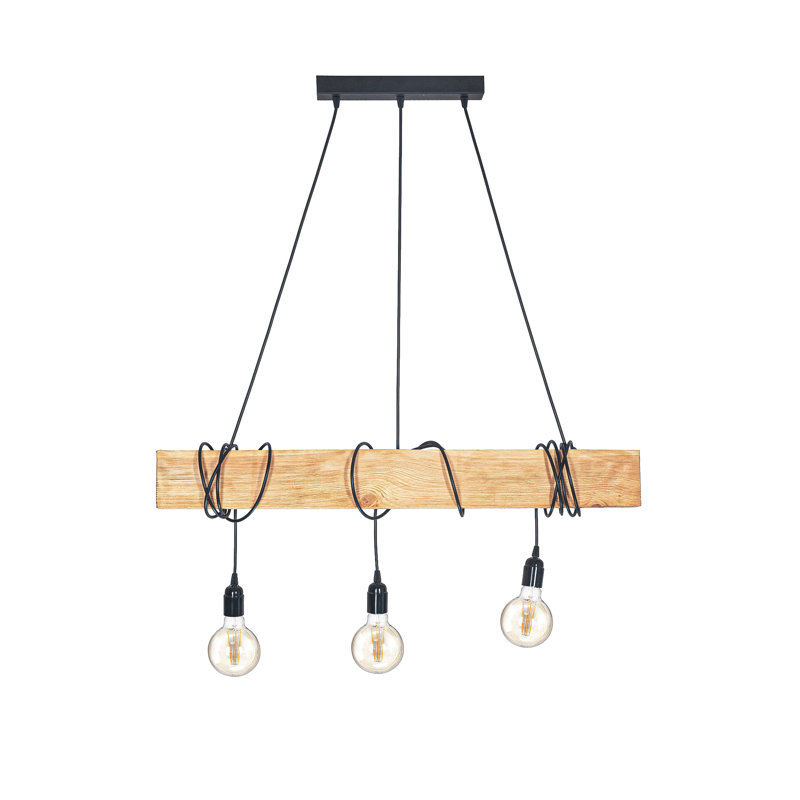 Kerley 3 - Light Kitchen Island Pendant, Natural