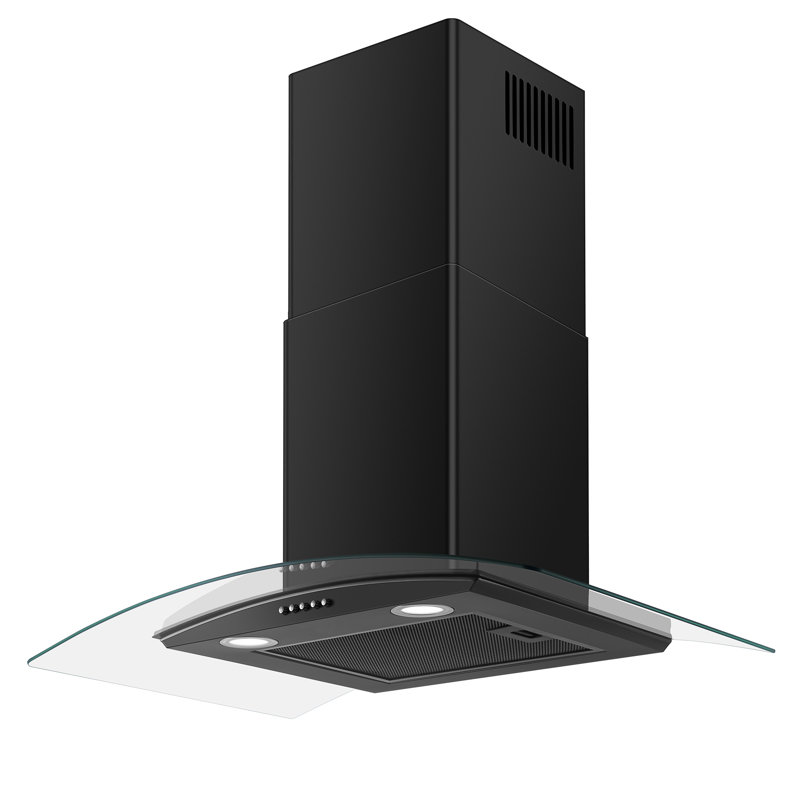 SNDOAS 30" Stainless Steel 500 CFM Convertible Wall Range Hood with Mesh Filter and LED Lights