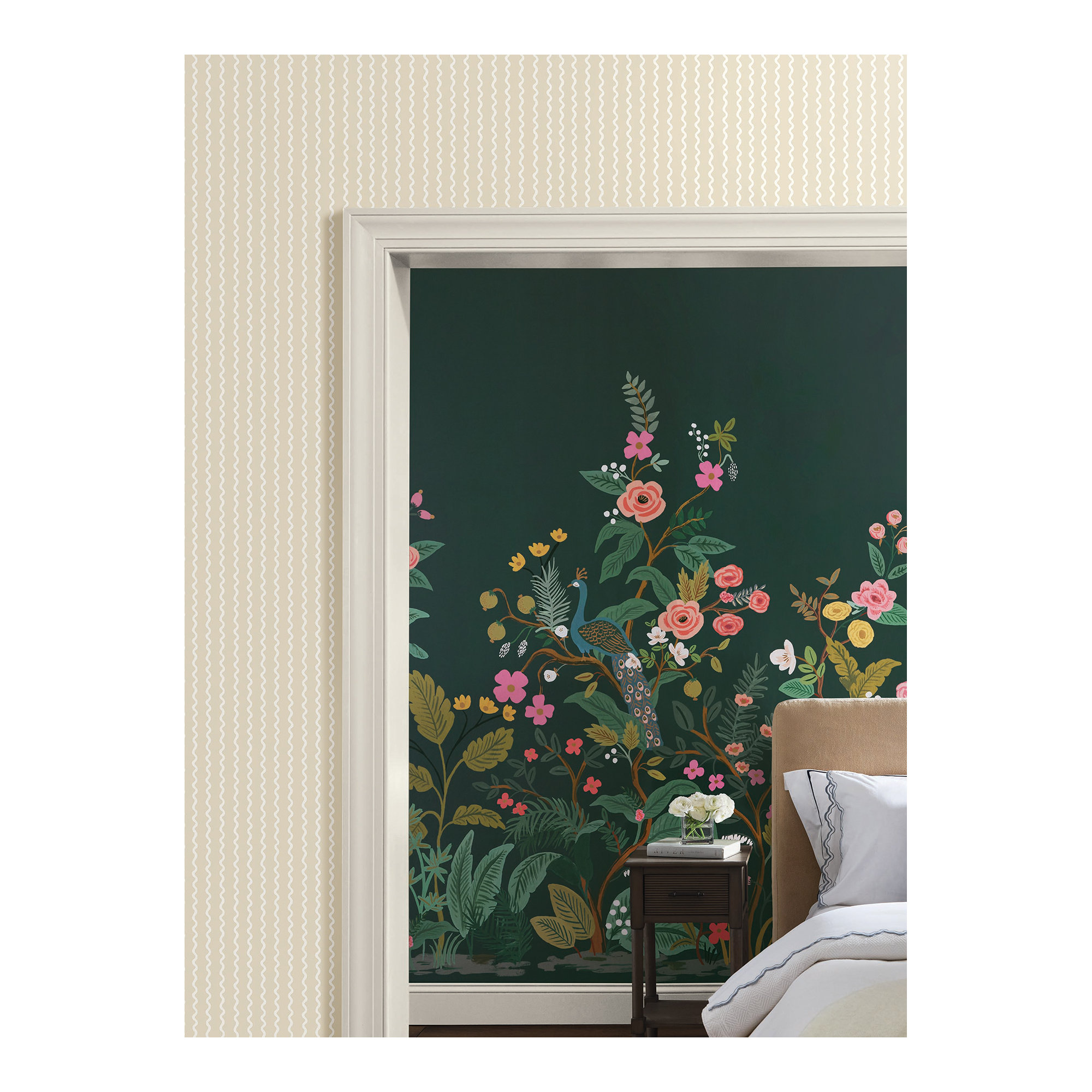 Rifle Paper Co. Rickrack Wallpaper, Linen