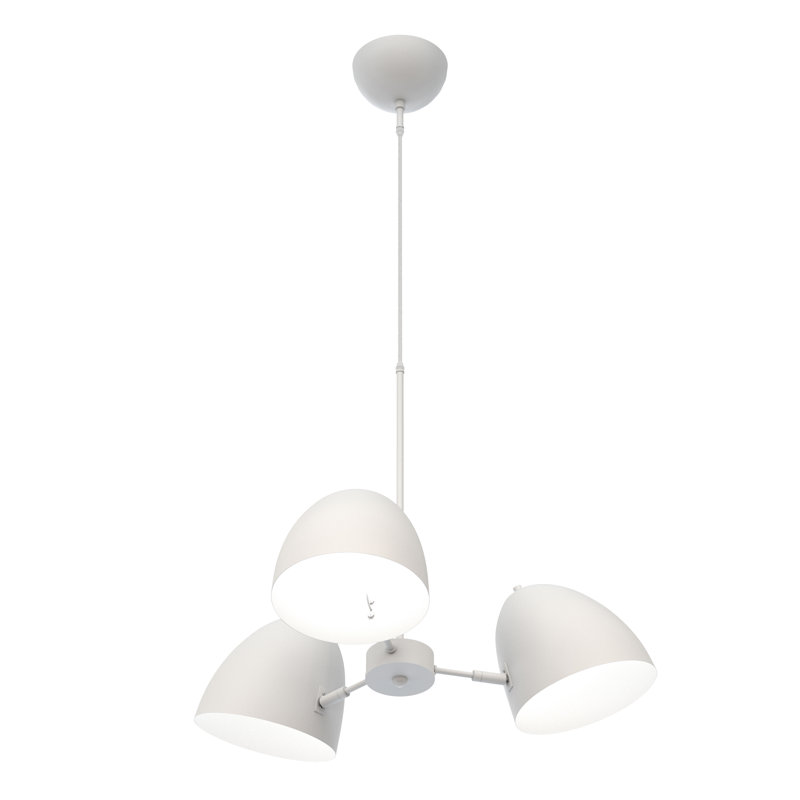 Grandstaff 3 - Light Dome Pendant, White