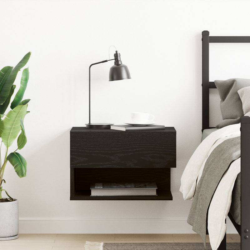 46cm W Manufactured Wood Bedside Table, Individual