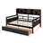 Daybed, Wood Slat Support, with Bedside Shelf and Two Drawers-1266563919-1266563918