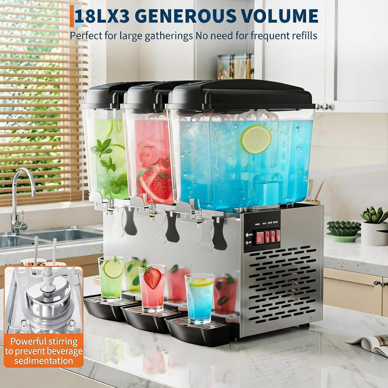 Distributeur de boissons 3 réservoirs
