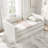 Phillip Modern Upholstered Daybed with Pull-Out Bed & Striped Design-240825439