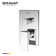 Bravat Amazing Style Square Chrome Dual Handle Faucet Modern Elegance with Superior Functionality