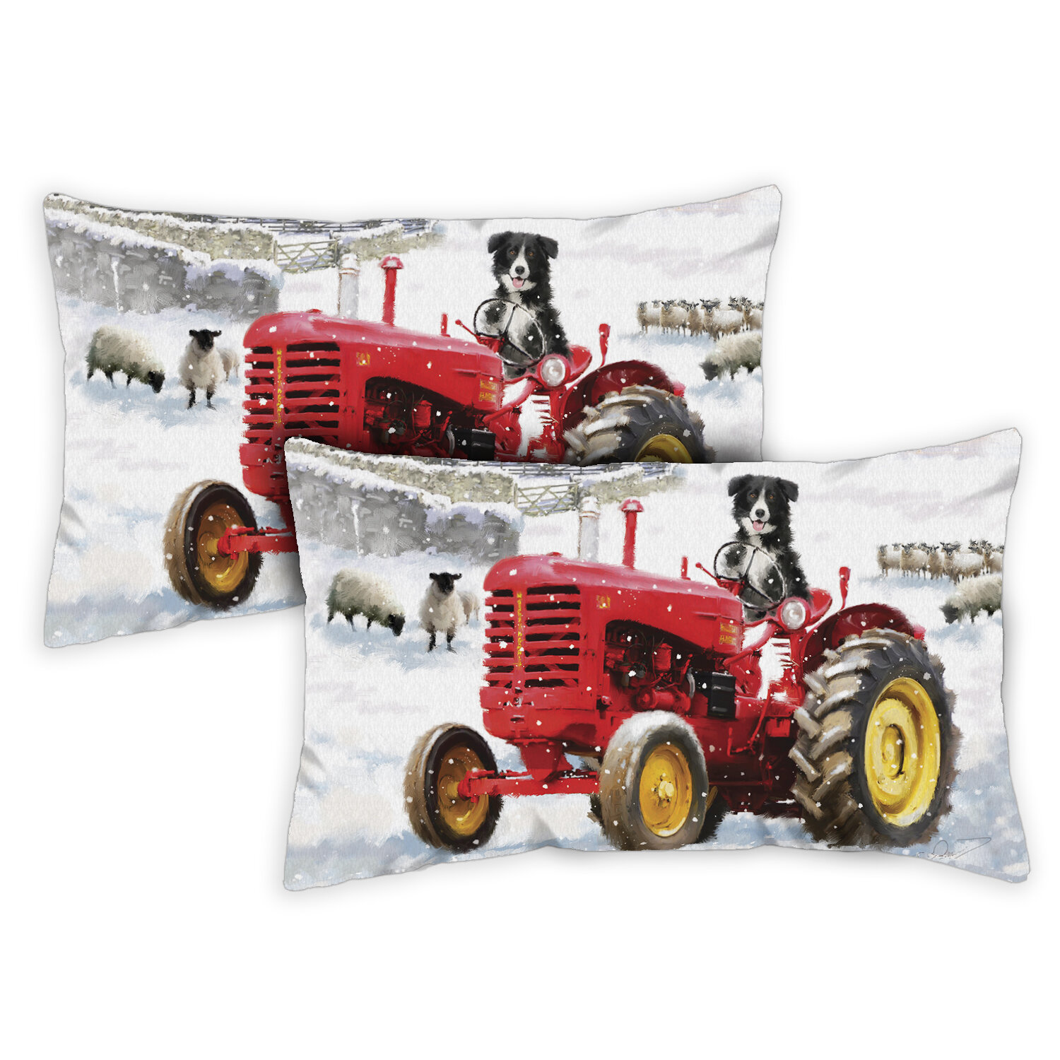 Toland Home Garden 18 x 18 Let It Snow 18 x 18 Inch Indoor/Outdoor Pillow  Case