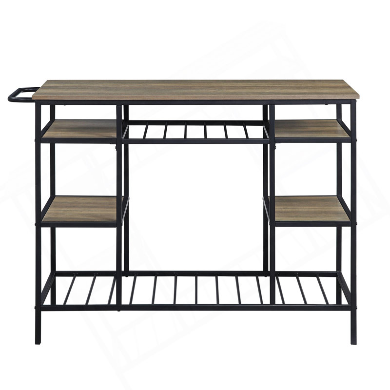 Versatile Rustic Kitchen Island With Stunning Finish And Practical Design