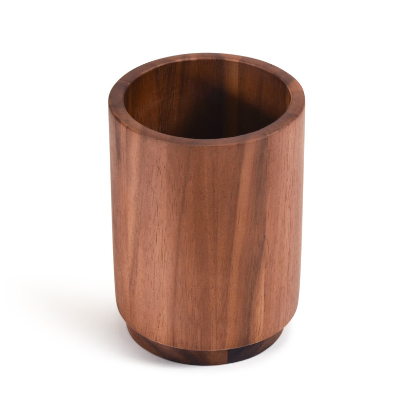 Porte-ustensiles en bois d'acacia