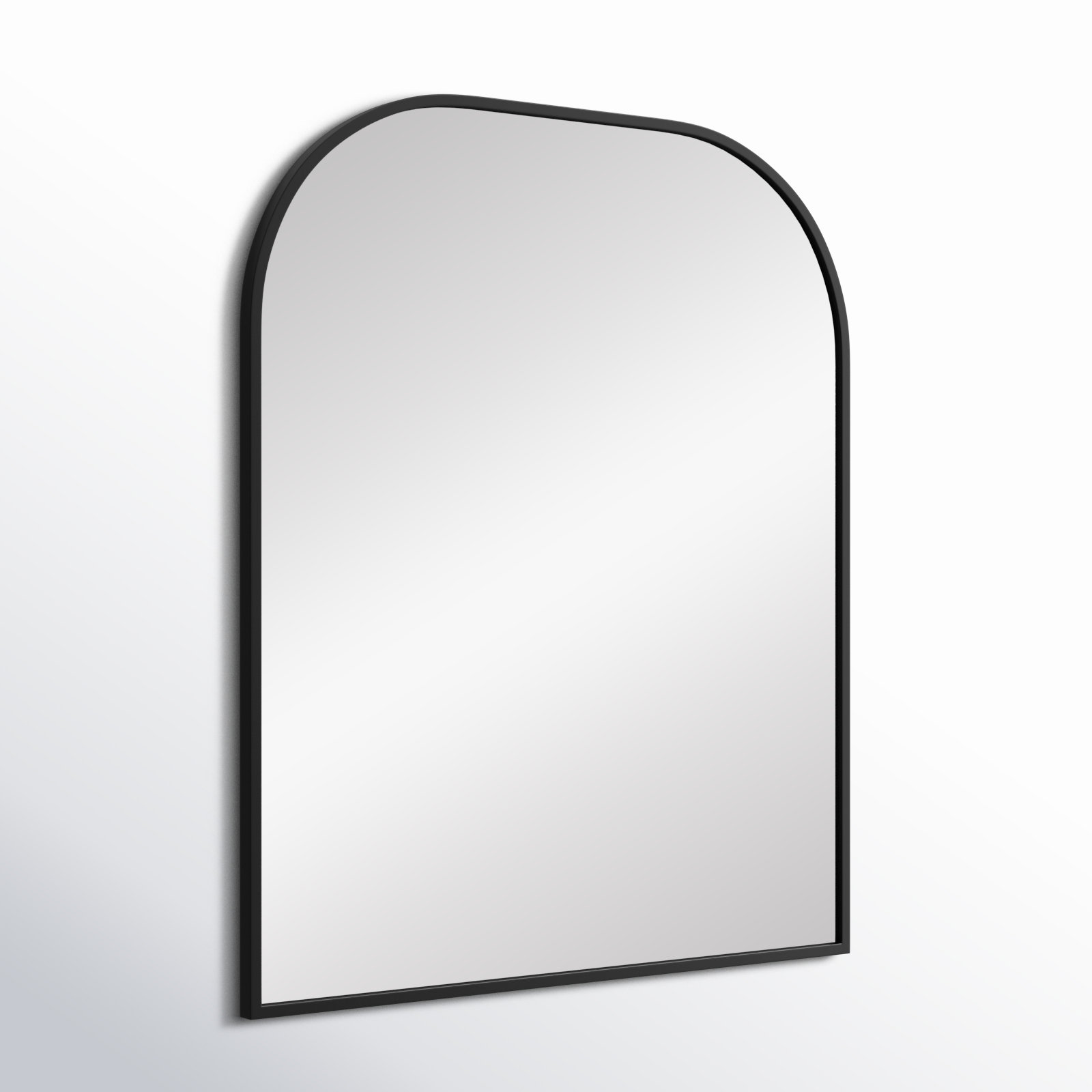 Sabine Metal Wide Arch Wall Mirror, Black, 42" x 36"