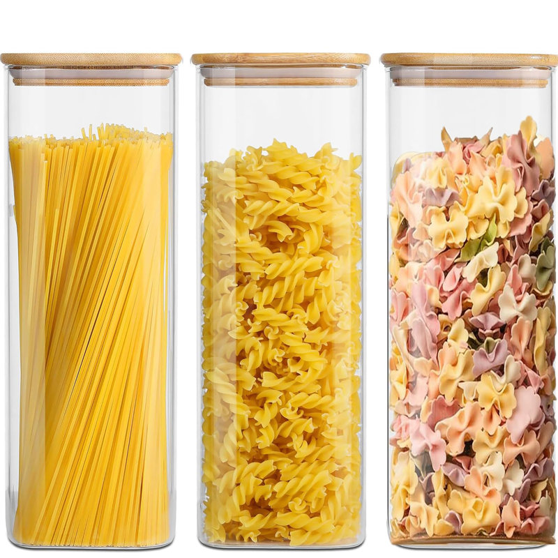 Glass Jar - Set of 3, 2100ml