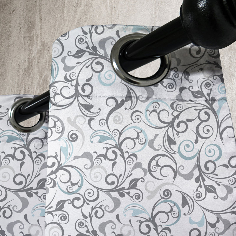 Sateen Blackout Curtain Pair, 50" W x 84" L