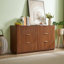 Commodes décoratives avec 6 tiroirs et poignées en métal-786052955