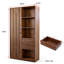 Dosseret de rangement de bureau avec porte, tiroirs et espace de rangement ouvert, 100 cm (L) x 175 cm (H)