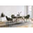 Rectangular Glass Top with Stainless Steel Base Dining Table-1811192650-1810569845