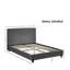 Faux Linen Upholstered Bed Frame  -517075699