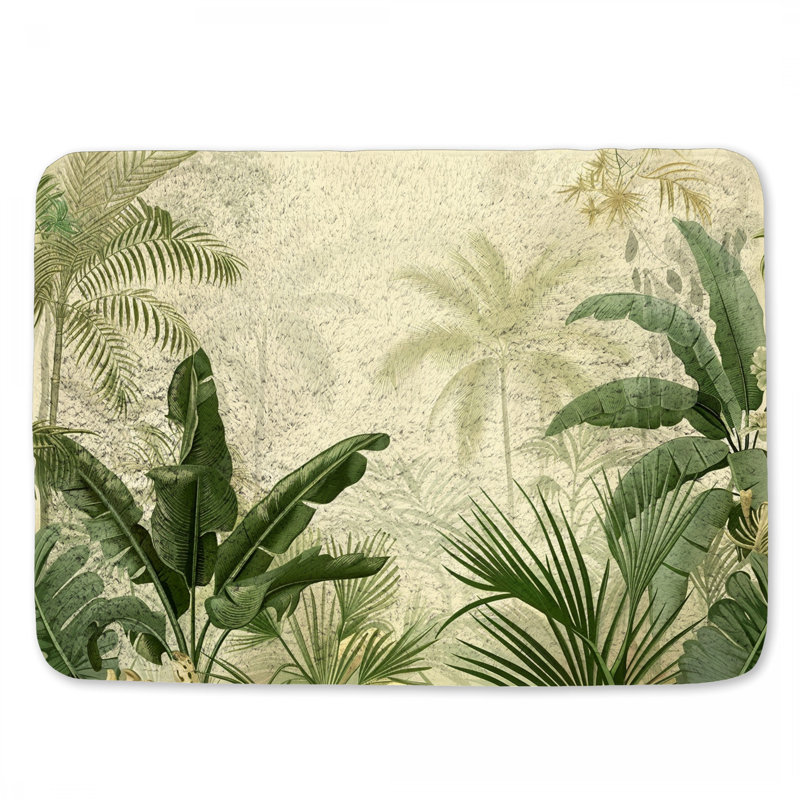 Nehawka Microfiber / Microsuede Non-Slip Bath Mat, 17"W x 24"L