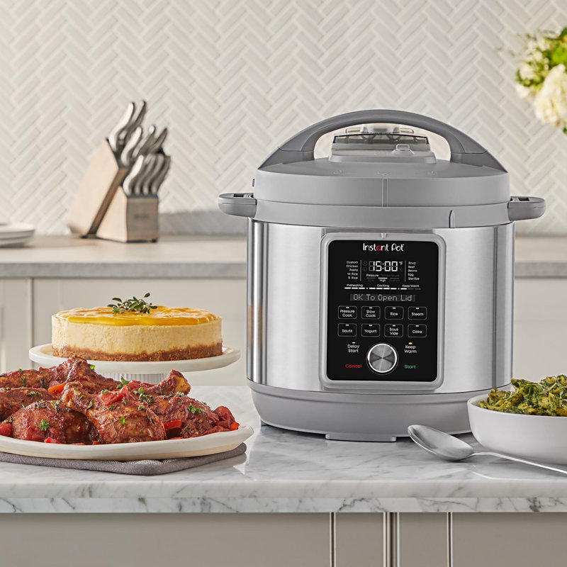 Instant Duo Plus Aluminum/Stainless Steel Digital Pressure Cooker 8 qt Grey, 14.53