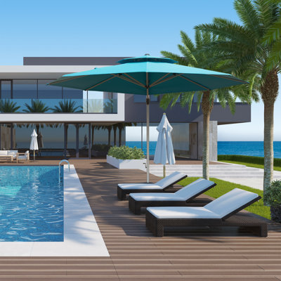 Jiaxian 137.8'' Cantilever Umbrella