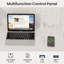 Computer Desk with Power Outlet and Tri-Color Light-101528322