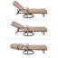 Ensemble de 3 chaises longues pivotantes Tamaron