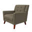 Fauteuil de style Mid-Century moderne au point chaud gaufré pour une chambre à coucher élégante