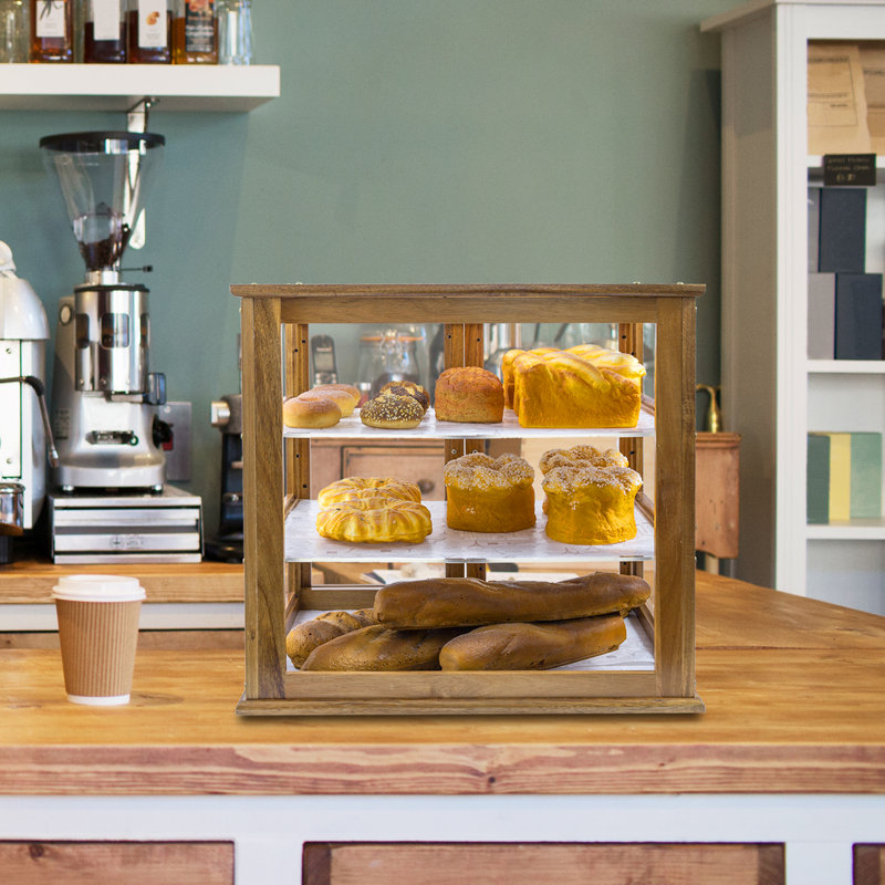 3 Tier Acacia Wood Food Bread Box