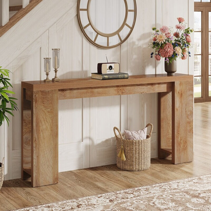 Console en bois massif de style moderne