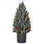 Arbre de Noël artificiel miniature enneigé 18 po HOMcom