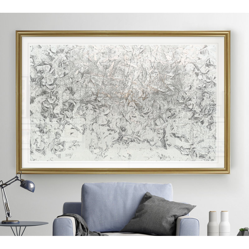 Frosty II - reproduction d'art sur toile, H 30,5 po x l 42,5 po x P 1,5 po, Encadrement doré