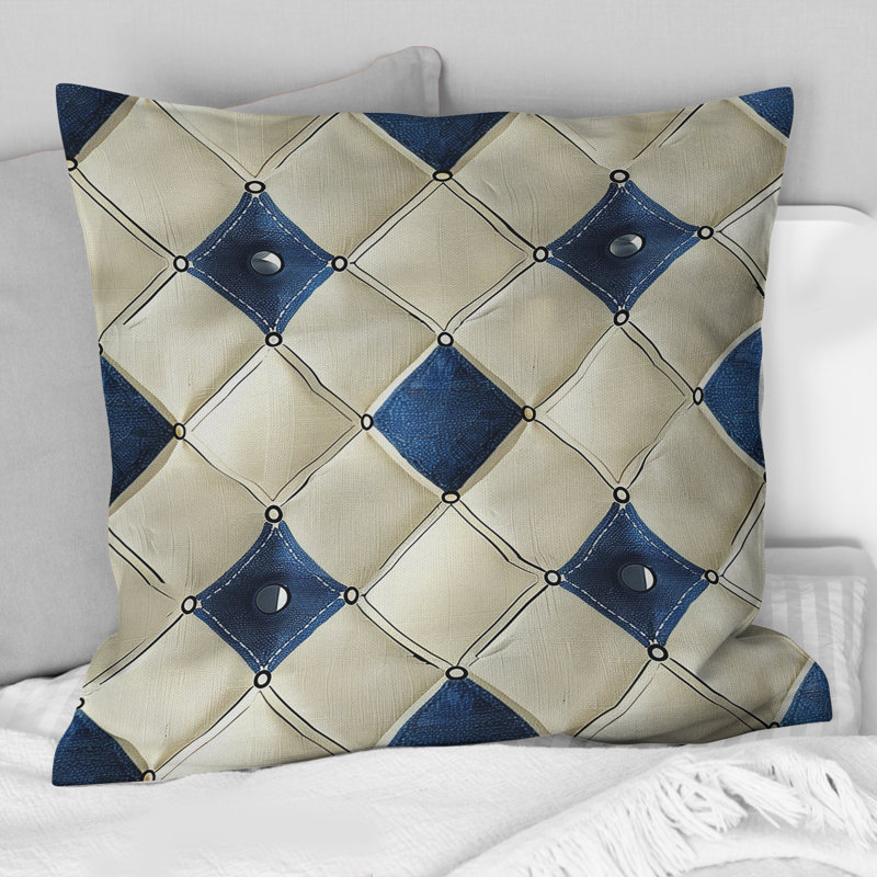Coussin Argyle Glam - Glam, 18"H x18"H