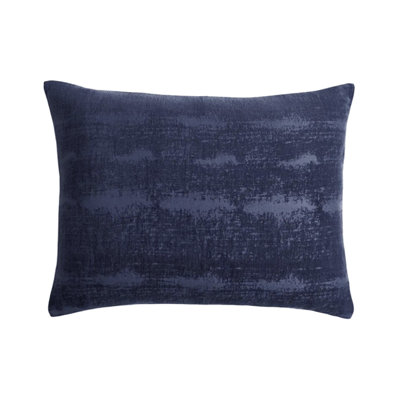 Textured Cotton Velvet Sham With Hidden Zipper Closure
