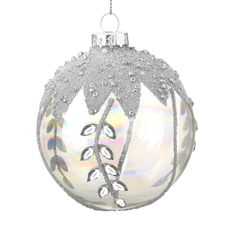 8cm Glass Bauble