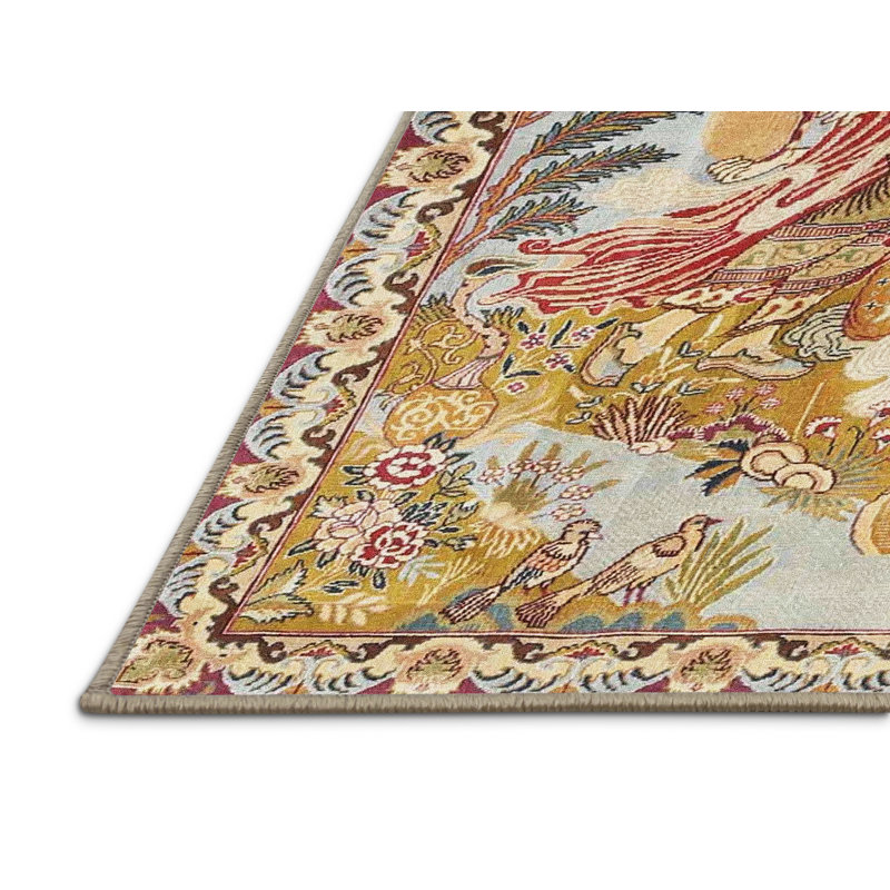 Chlorene Oriental Indoor Rug, Rectangle 5' x 7'