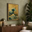 Great Wave at Dusk Japandi - Wrapped Canvas-1042870954-1042871132