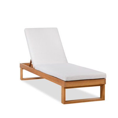 Merritt Eucalyptus Outdoor Chaise Lounge