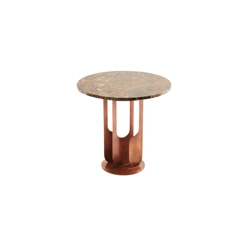 Egg Designs 'Drop' Black Marble End Table