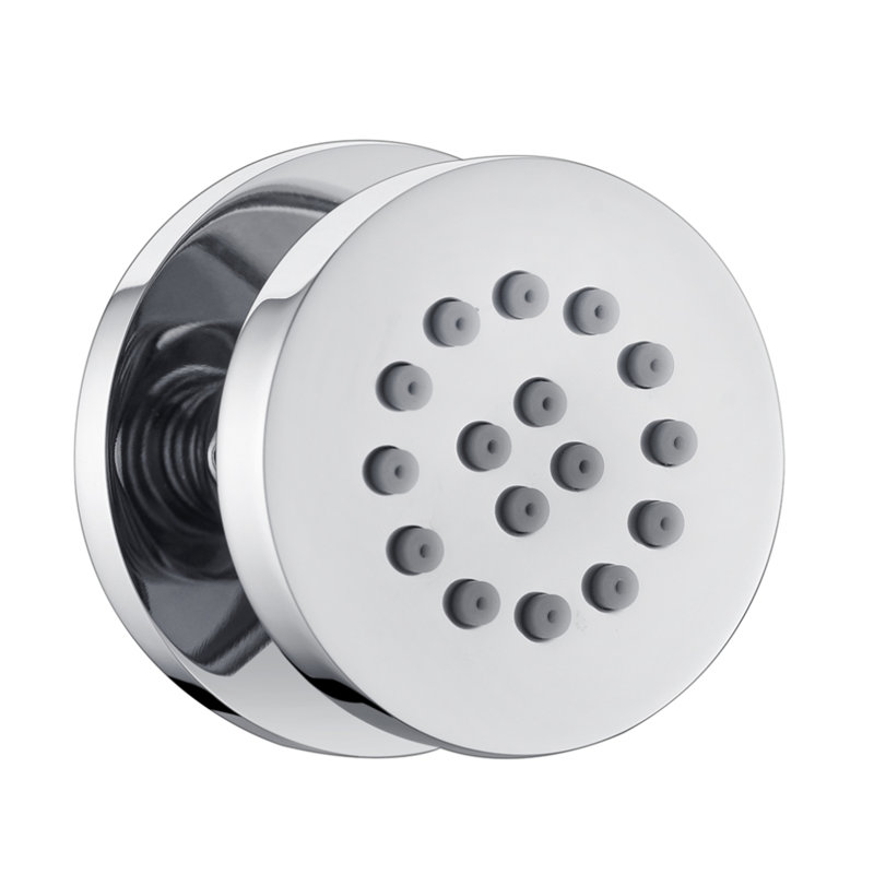 Système de douche à pression équilibrée avec valve brute Aqua Rondo, Chrome